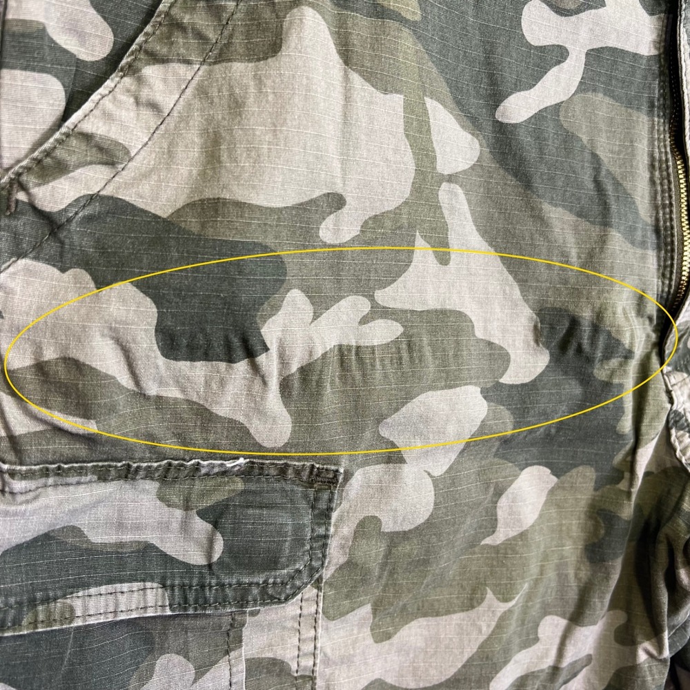 Wrangler Shorts Mens 40 Green Cargo Camo Relaxed Casual Ripstop Stretch 39x8.5 - Picture 5 of 11